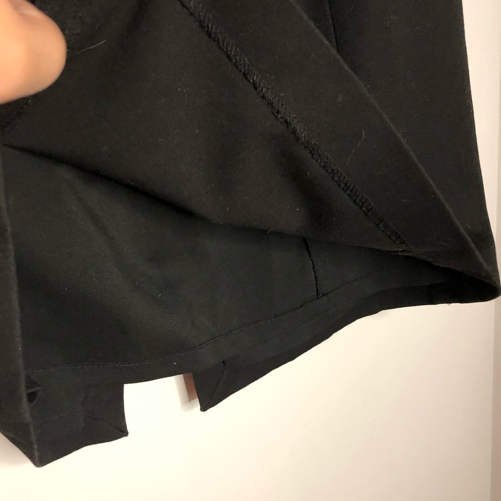 Express Black Pleated Split Back Pencil Work Skirt - image 4